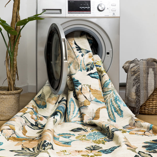 Extra Large Area Rug Teal Beige Beautiful Leaves Lounges Carpet Machine Washable Mat Hallway Runner