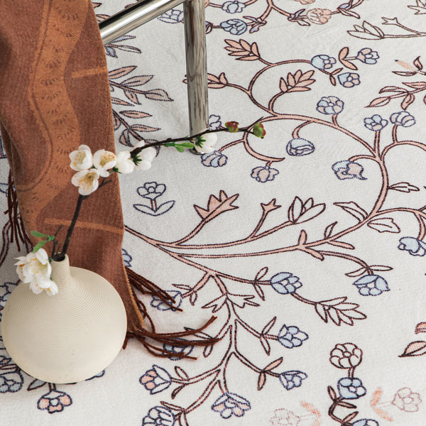 Pink Hallway Runner Charming Vines Rug Washable Non Slip Runners Mat 80x300cm