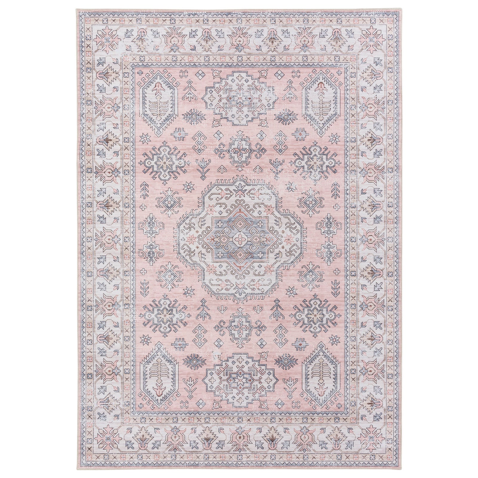 Flash Deal Extra Large Rug Pastels Pink Beautiful Tribal High Traffic ...