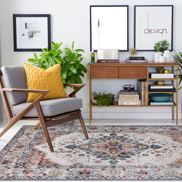 Extra Large Rug Gold Ivory Charming Blossom Medallion Lounges Carpet Runner Rugs Machine Washable