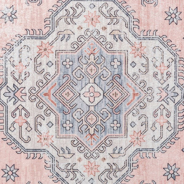 Pastel Pink Floor Rug Runner Corridor Entry Way Carpet Durable Washable Mat 80x300cm