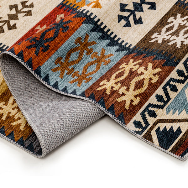 Flash Deal Extra Large Rug Multi Color Soft Diamond Kilim Carpet Beautiful Machine Washable Hallway Runner 5 Size