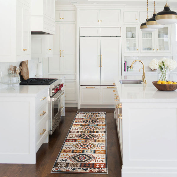 Flash Deal Extra Large Rug Multi Color Soft Diamond Kilim Carpet Beautiful Machine Washable Hallway Runner 5 Size