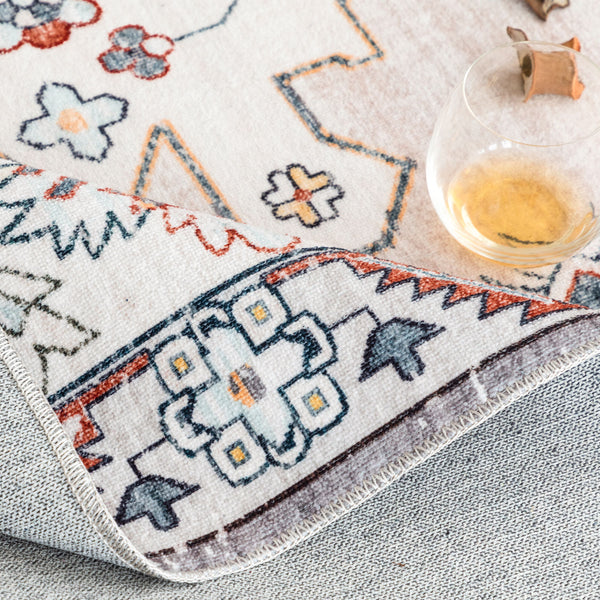 Extra Large Rug Gold Ivory Charming Blossom Medallion Lounges Carpet Runner Rugs Machine Washable